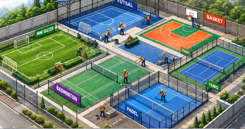 Jasa Kontraktor Lapangan Olahraga